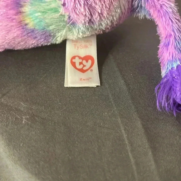 TY Beanie Boos ZURI the Colorful Monkey (6 Inch) Plush Stuffed Animal Toy 2017 - Picture 3 of 3